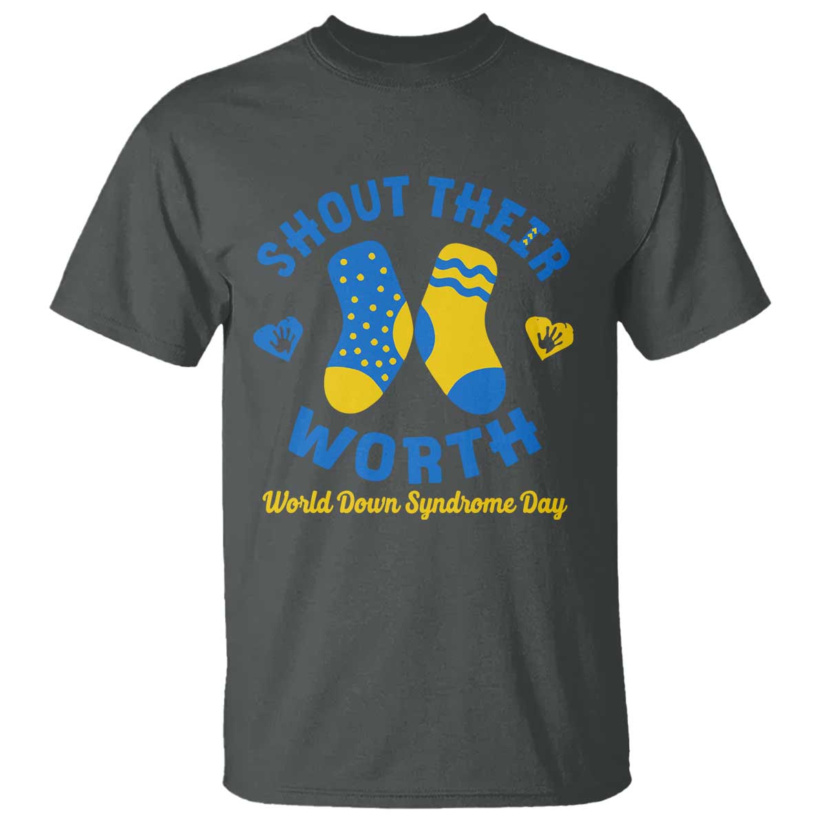World Down Syndrome Day T Shirt 321 Support Shout Their Worth