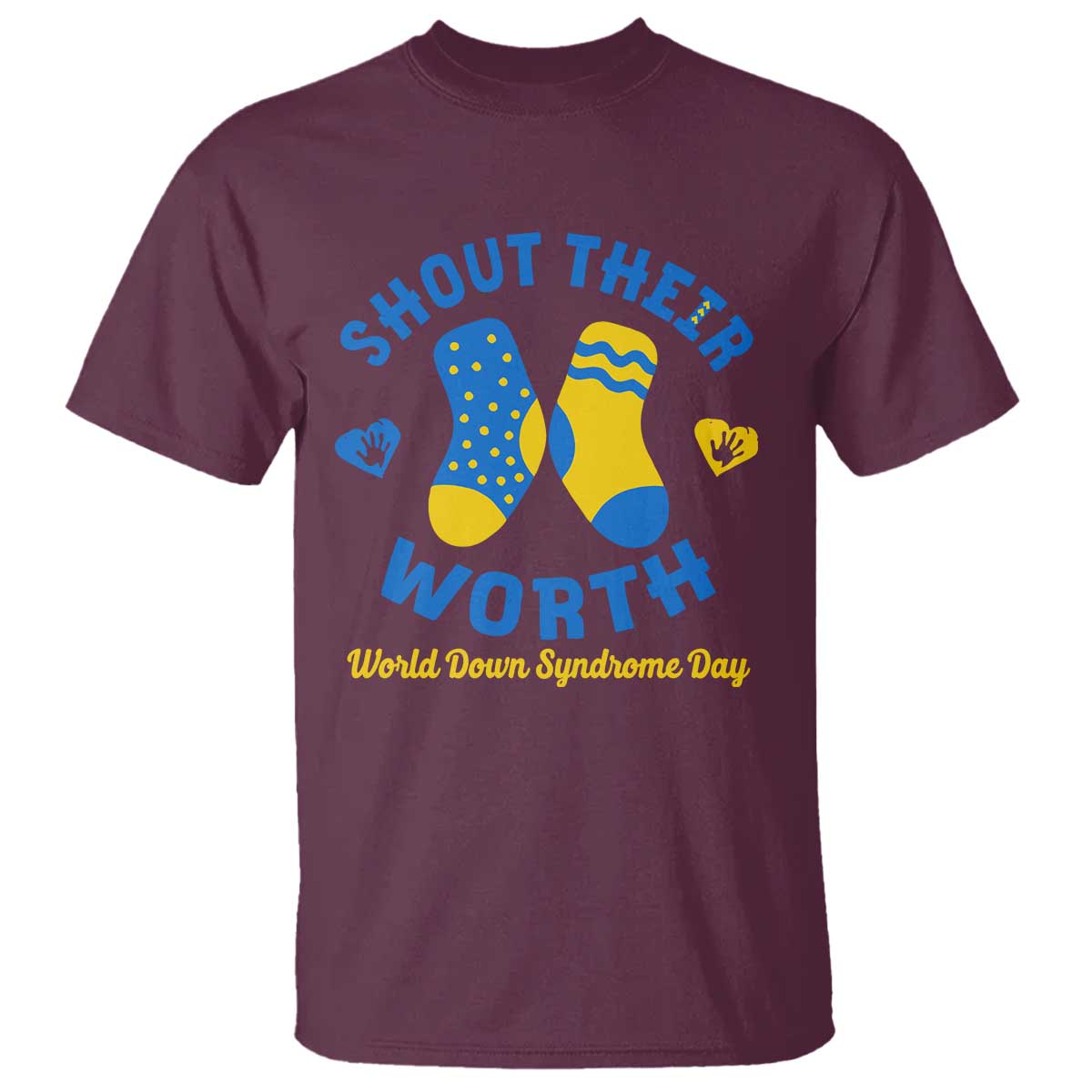 World Down Syndrome Day T Shirt 321 Support Shout Their Worth