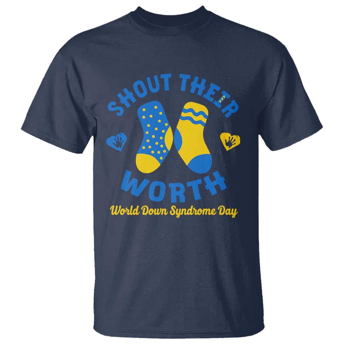 World Down Syndrome Day T Shirt 321 Support Shout Their Worth