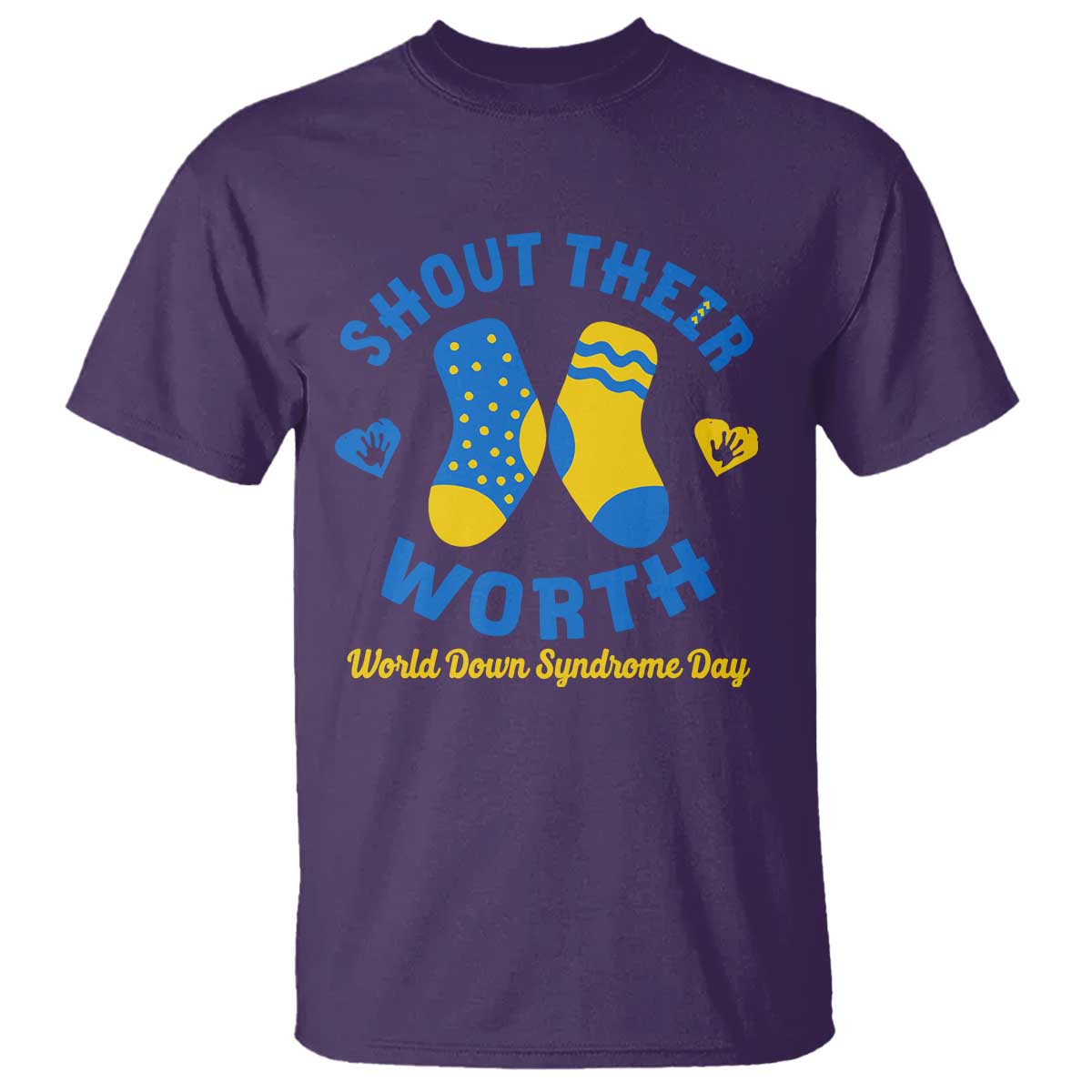 World Down Syndrome Day T Shirt 321 Support Shout Their Worth