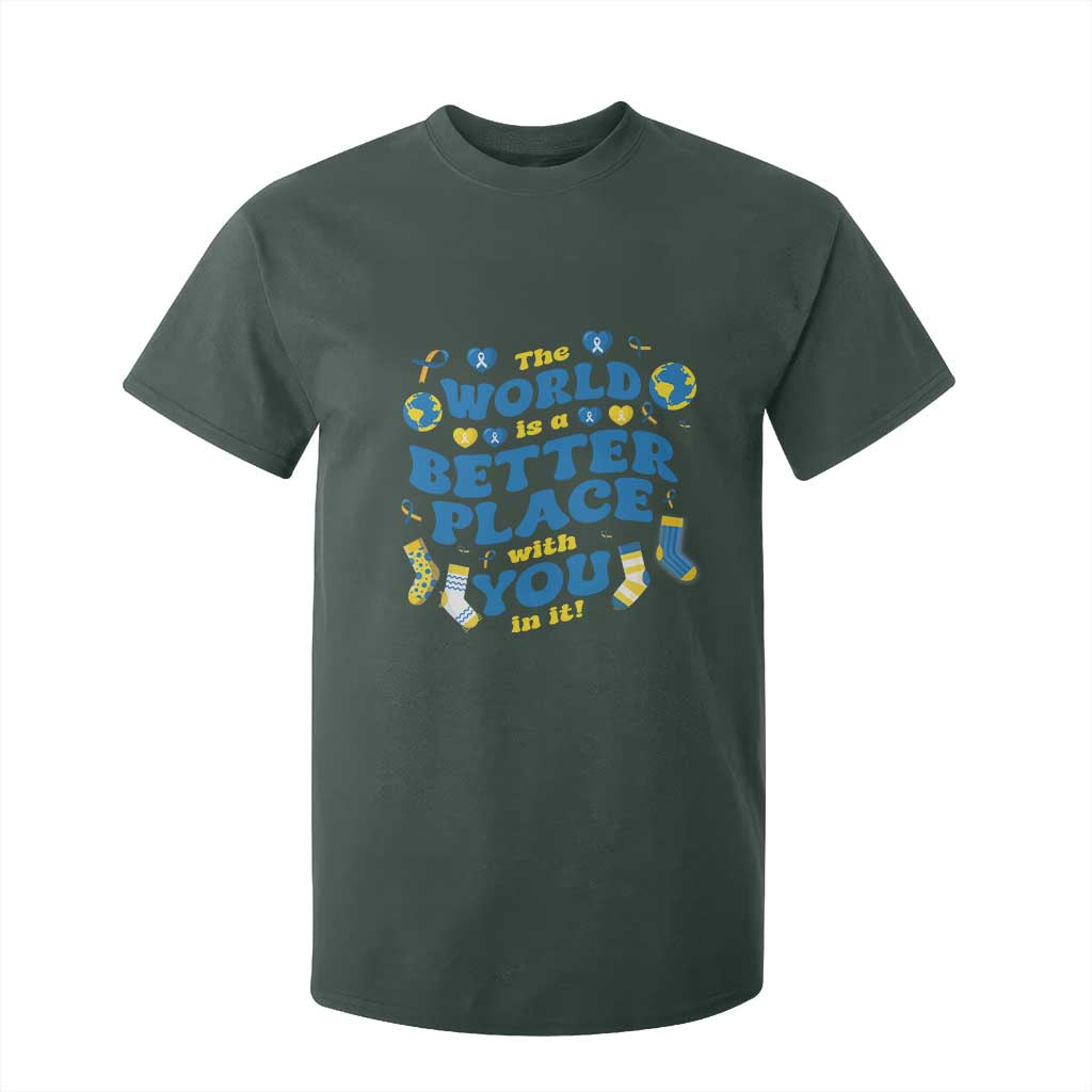 World Down Syndrome Day T Shirt For Kid 321 Support The World Is Better With You