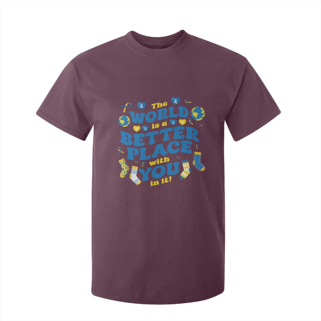 World Down Syndrome Day T Shirt For Kid 321 Support The World Is Better With You