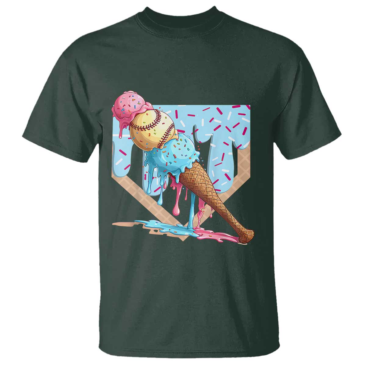 baseball-ice-cream-dripping-t-shirt-baseball-bat-home-plate-drip