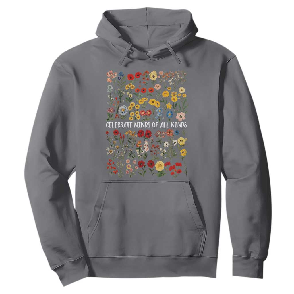 Autism Support Hoodie Neurodiversity Celebrate Minds of All Kinds