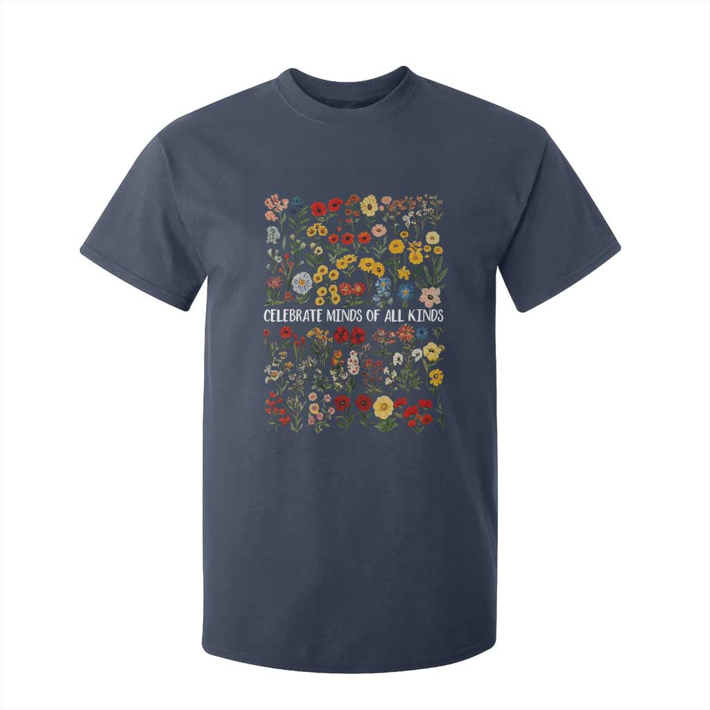 Autism Support T Shirt For Kid Neurodiversity Celebrate Minds of All Kinds