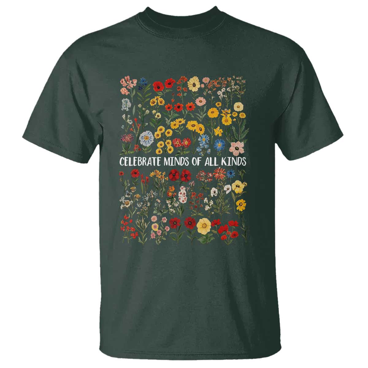 Autism Support T Shirt Neurodiversity Celebrate Minds of All Kinds