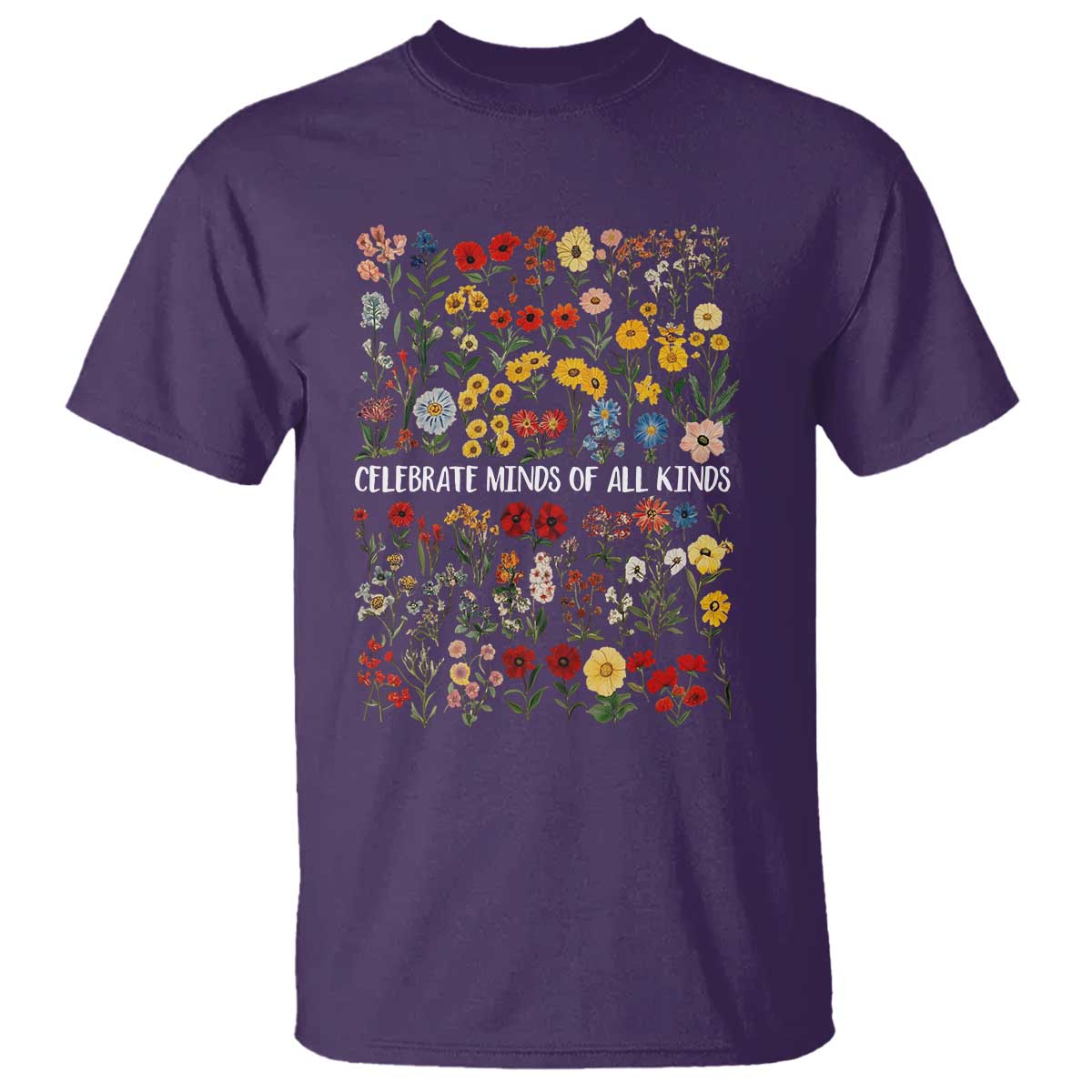Autism Support T Shirt Neurodiversity Celebrate Minds of All Kinds