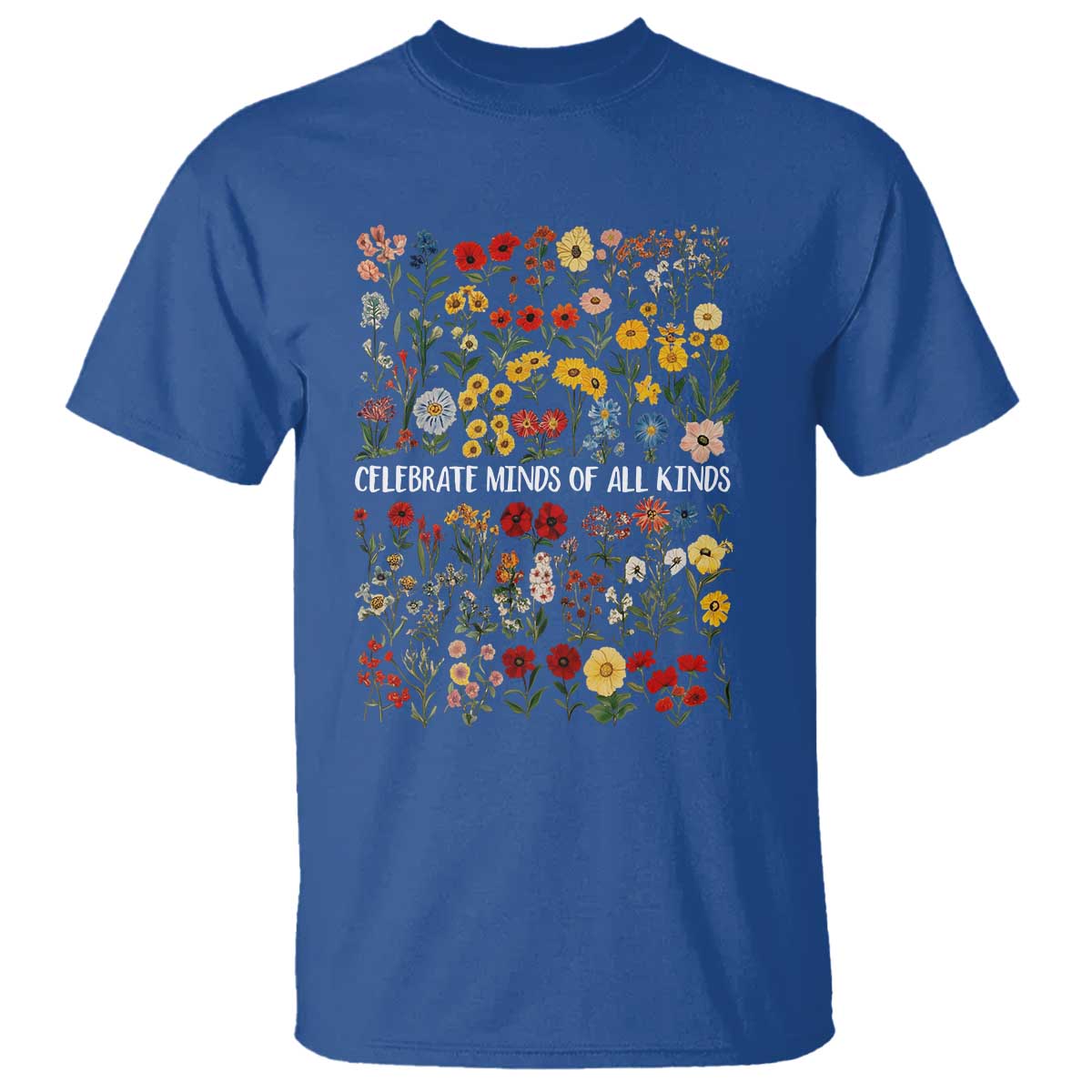 Autism Support T Shirt Neurodiversity Celebrate Minds of All Kinds