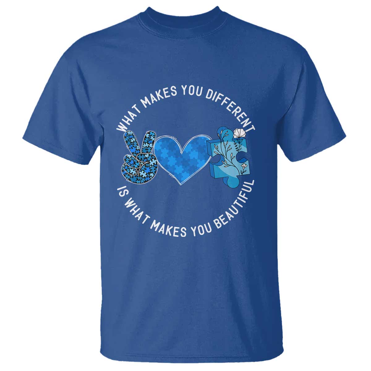 Autism Support T Shirt What Makes You Different Is What Makes You Beautiful
