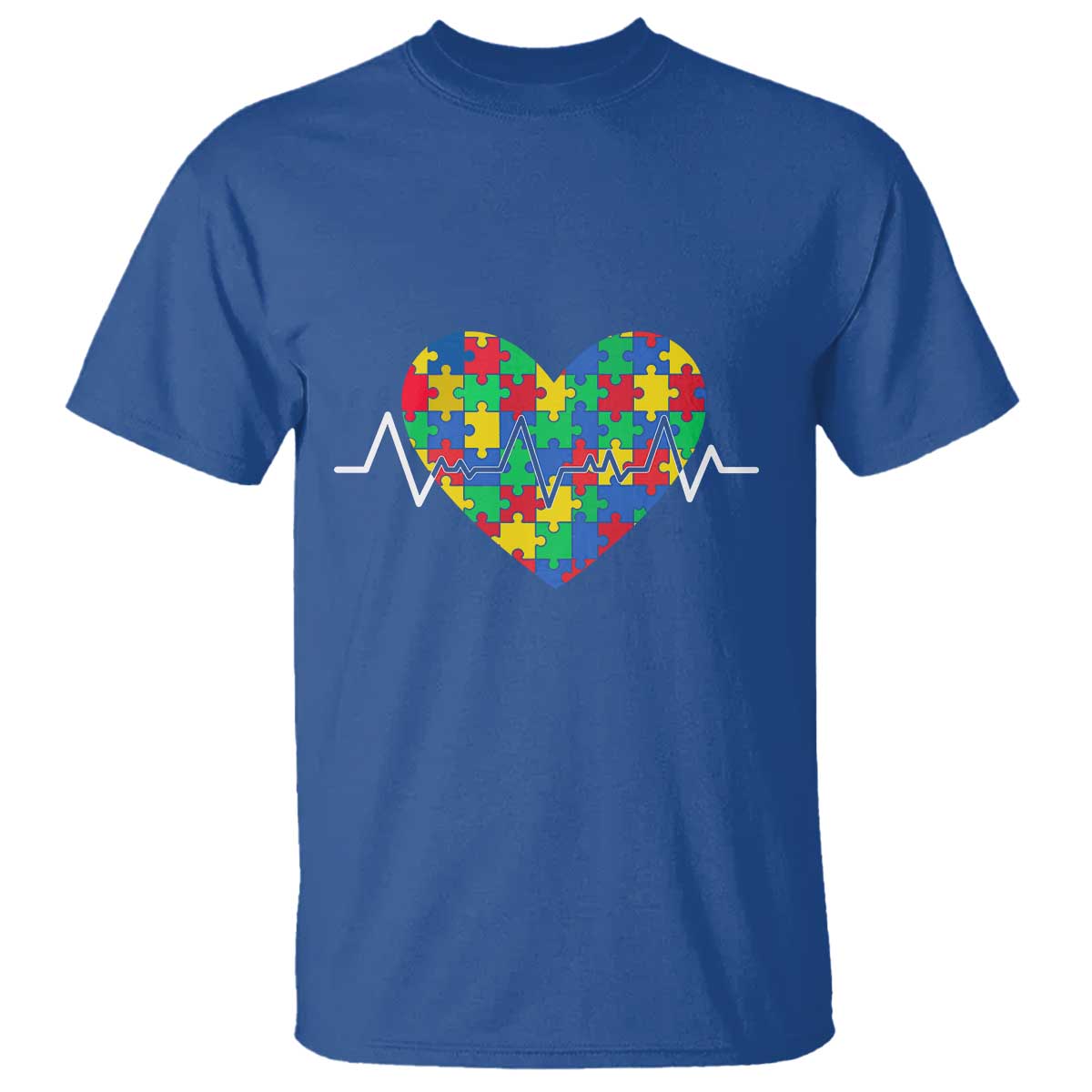 Autism Support Love Heart Puzzle Acceptance T Shirt