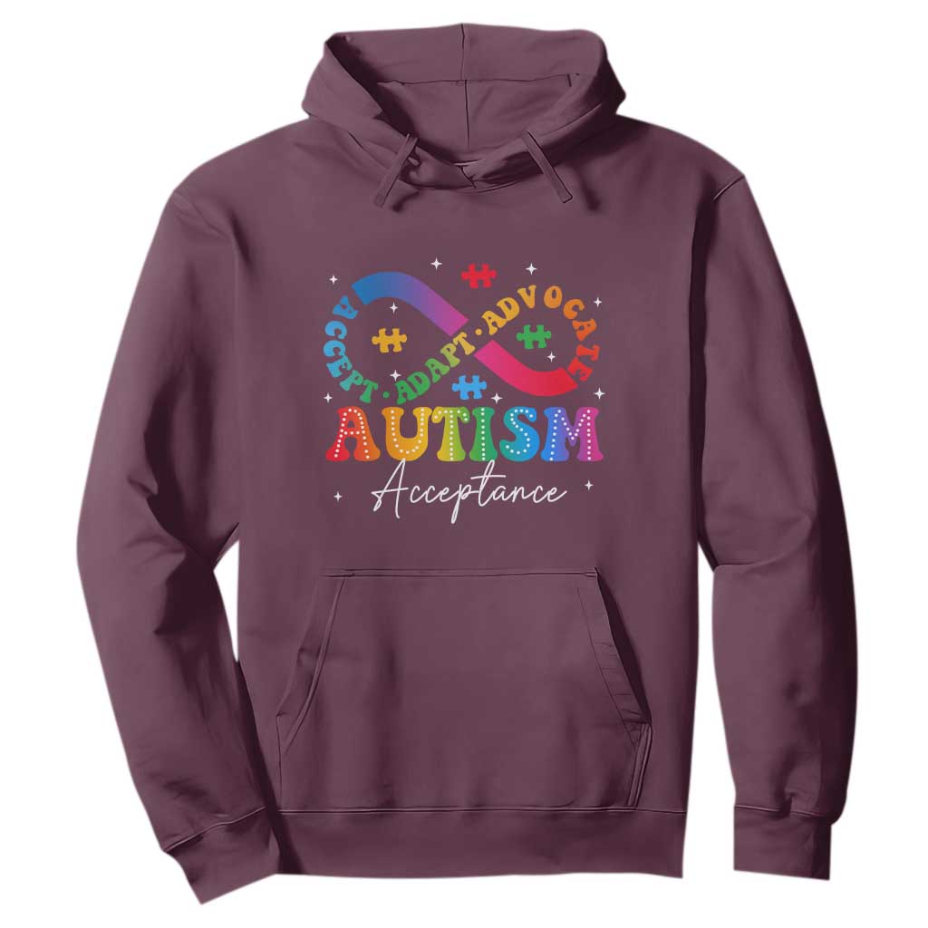 Autism Support Acceptance Hoodie Infinity Symbol Neurodiversity