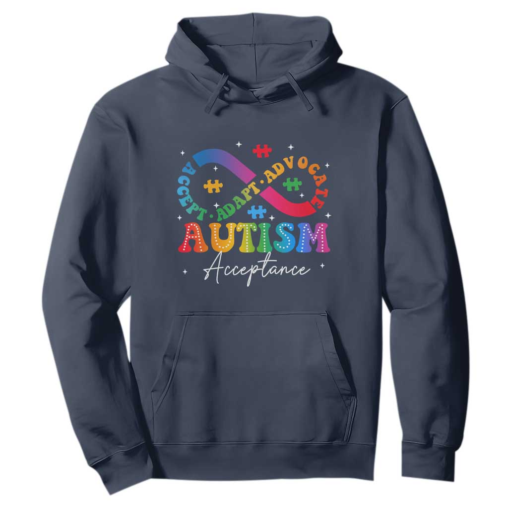 Autism Support Acceptance Hoodie Infinity Symbol Neurodiversity
