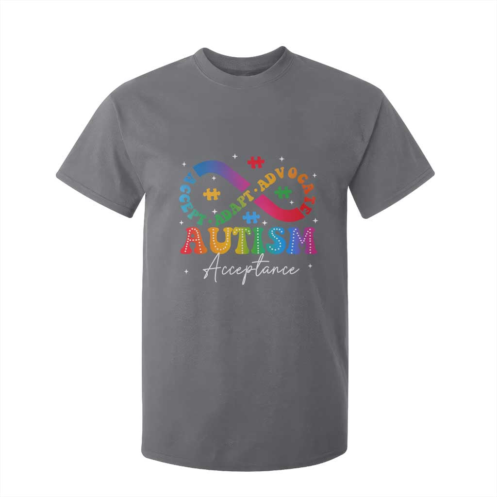 Autism Support Acceptance T Shirt For Kid Infinity Symbol Neurodiversity