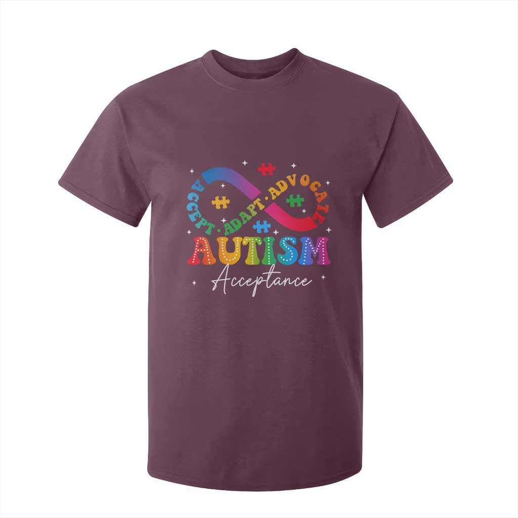 Autism Support Acceptance T Shirt For Kid Infinity Symbol Neurodiversity
