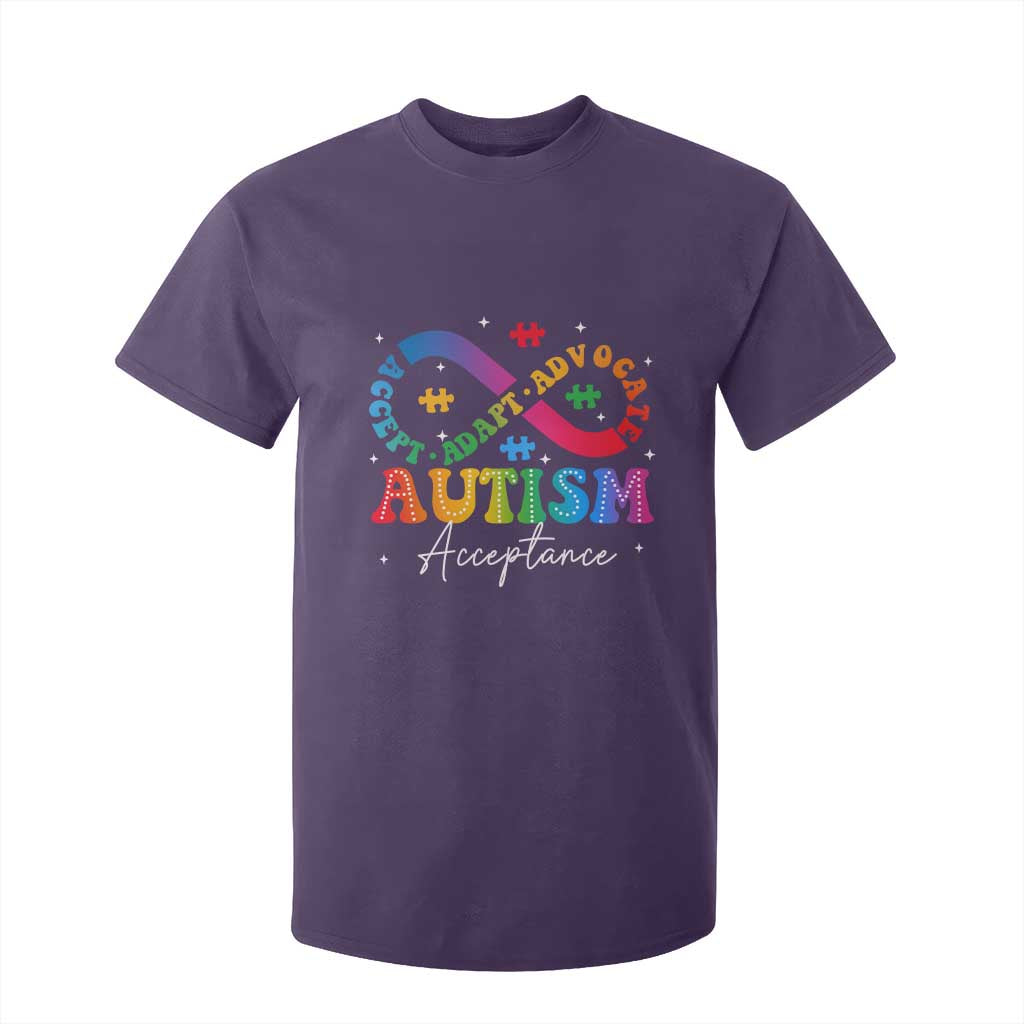 Autism Support Acceptance T Shirt For Kid Infinity Symbol Neurodiversity