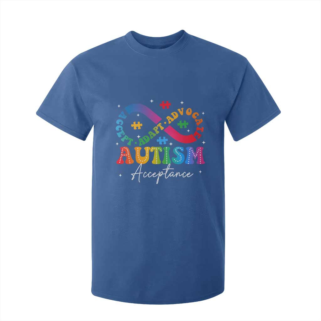 Autism Support Acceptance T Shirt For Kid Infinity Symbol Neurodiversity