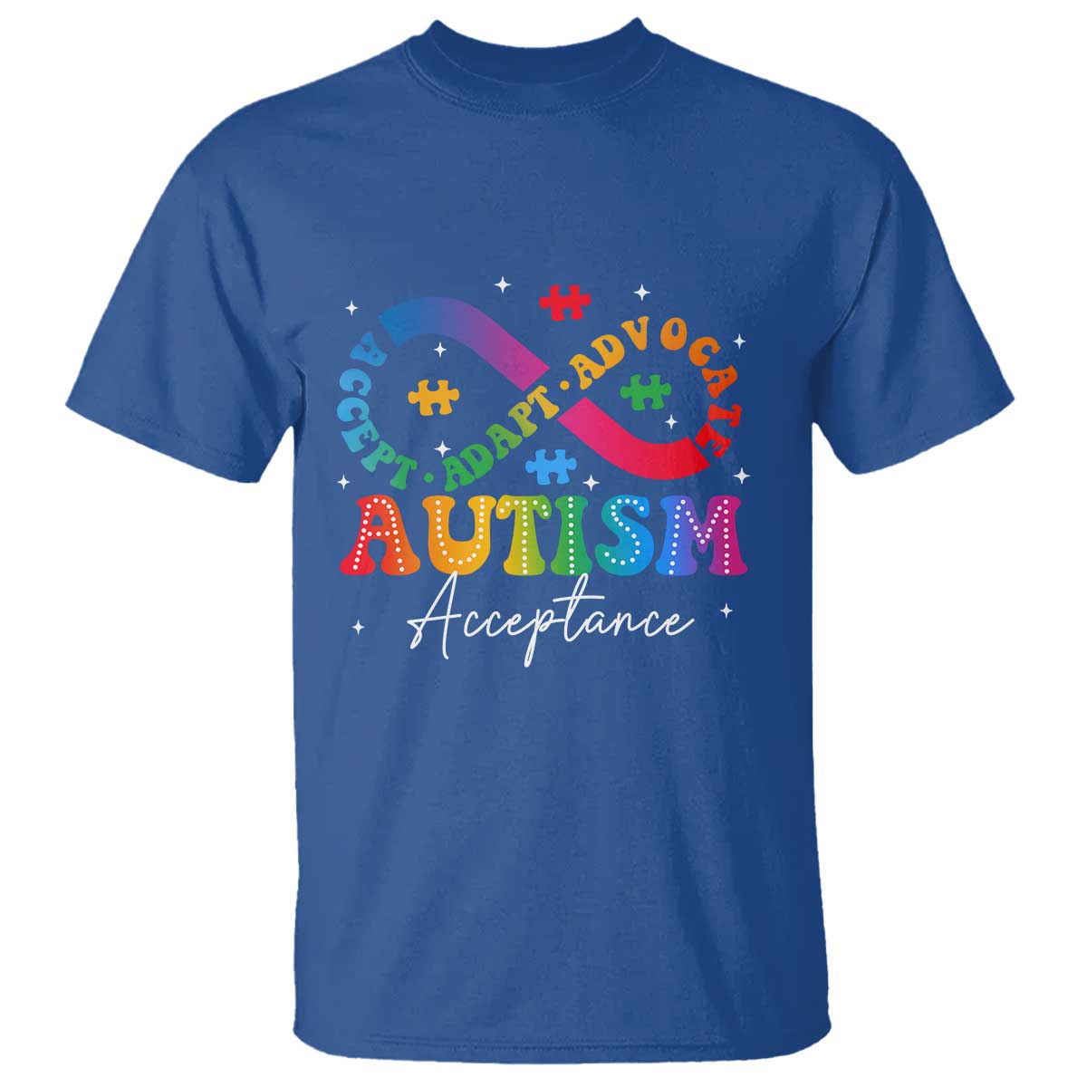 Autism Support Acceptance T Shirt Infinity Symbol Neurodiversity