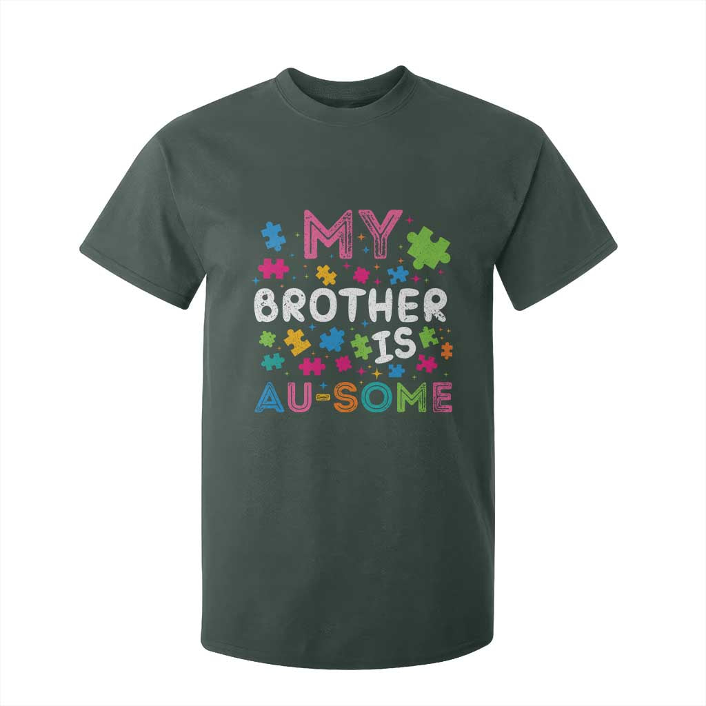 My Brother Is Au-Some Sister Autism Support T Shirt For Kid