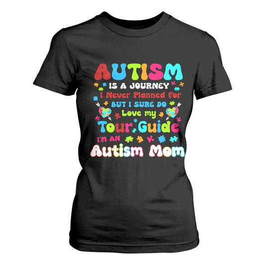 Autism Mom's Journey T Shirt For Women