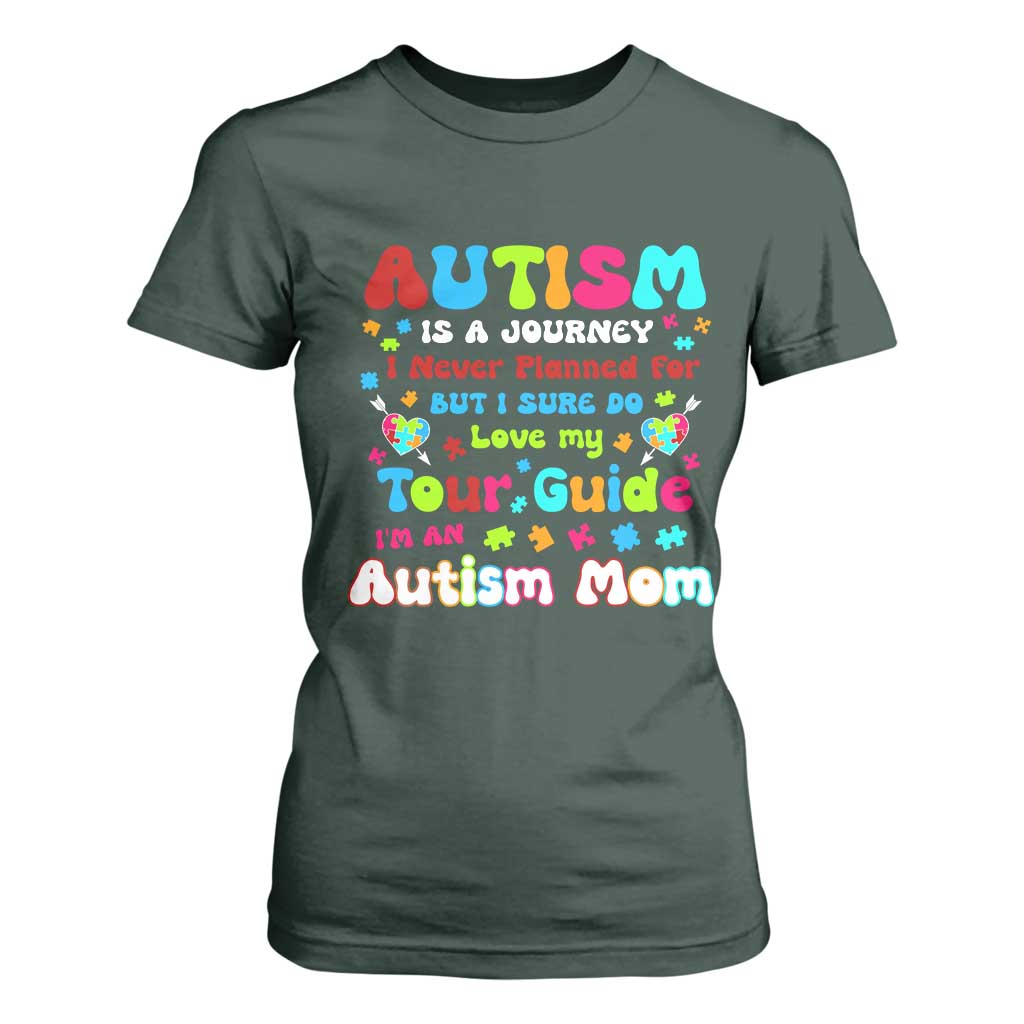 Autism Mom's Journey T Shirt For Women