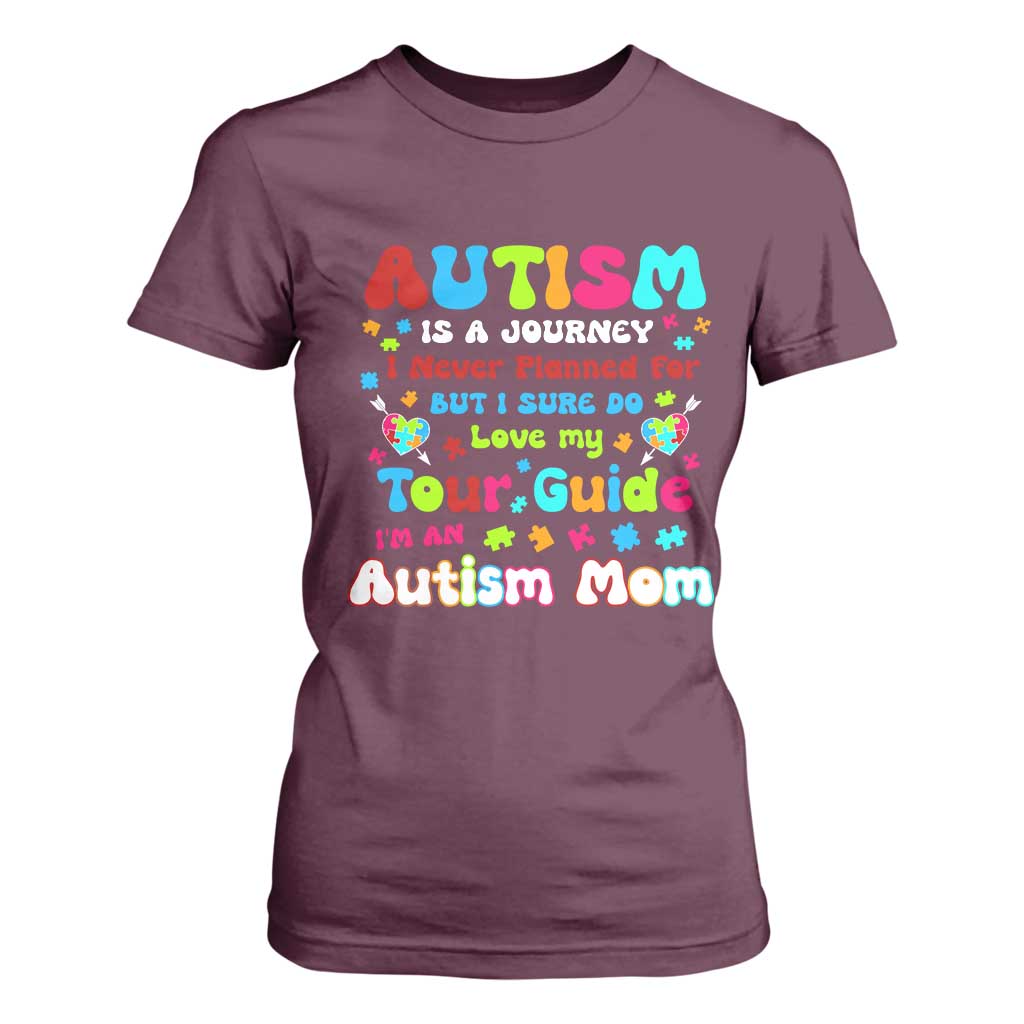 Autism Mom's Journey T Shirt For Women