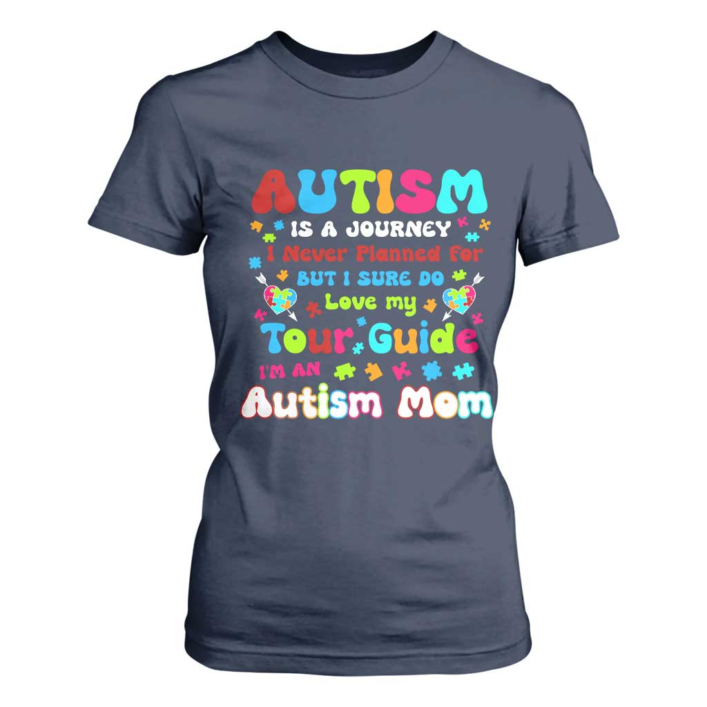 Autism Mom's Journey T Shirt For Women