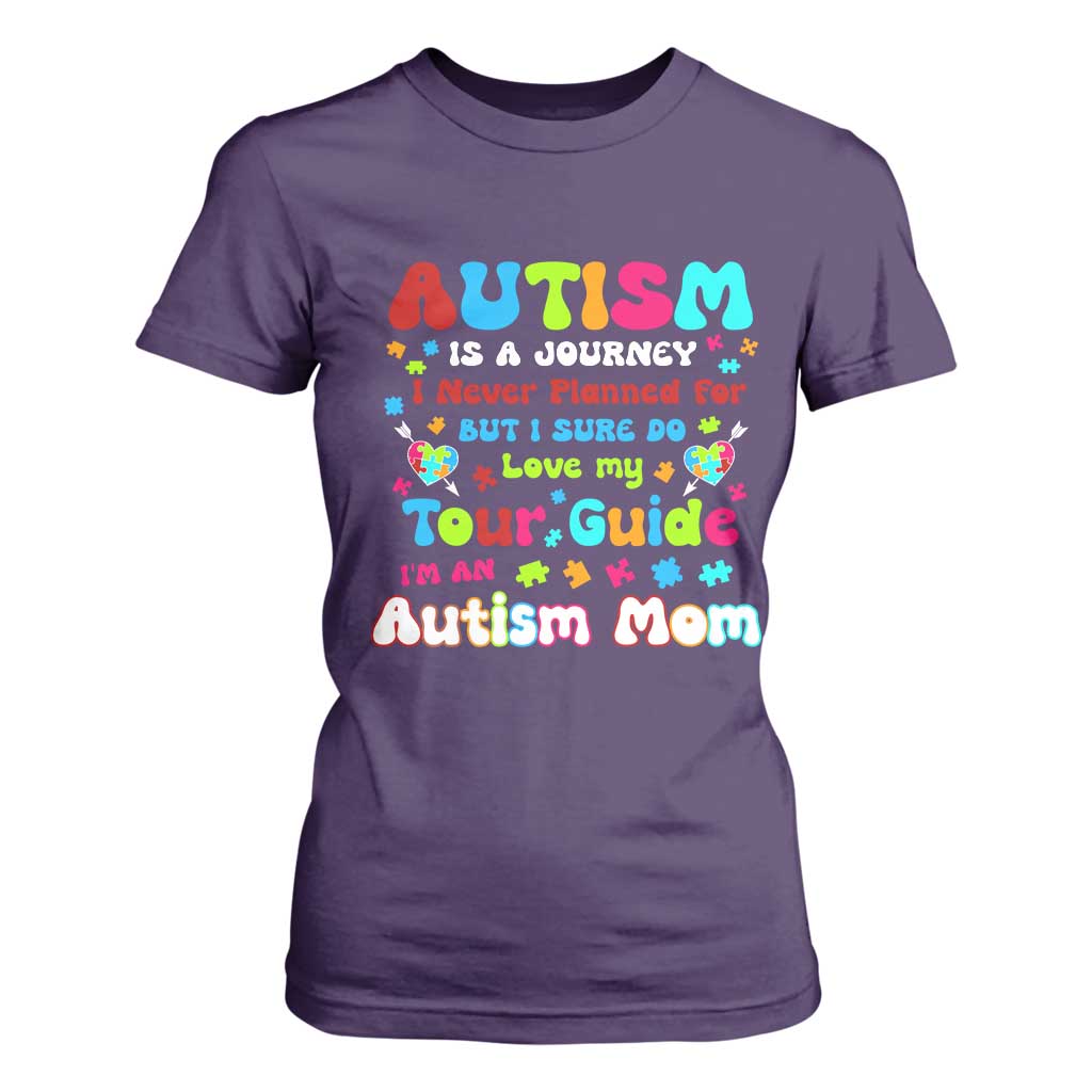 Autism Mom's Journey T Shirt For Women