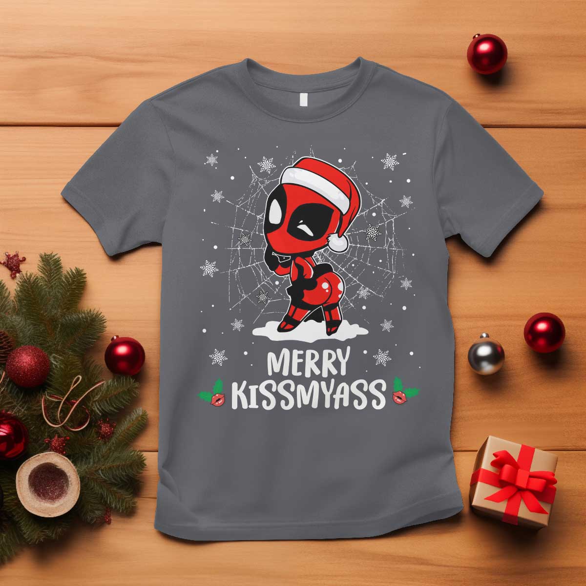 funny-christmas-t-shirt-merry-kissmyass-cute-spider-women-santa-sarcastic-xmas