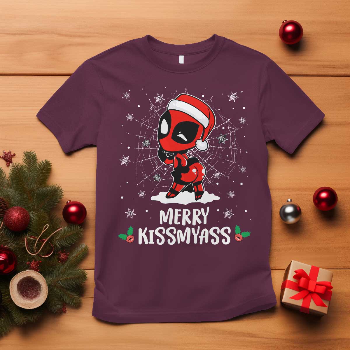 funny-christmas-t-shirt-merry-kissmyass-cute-spider-women-santa-sarcastic-xmas