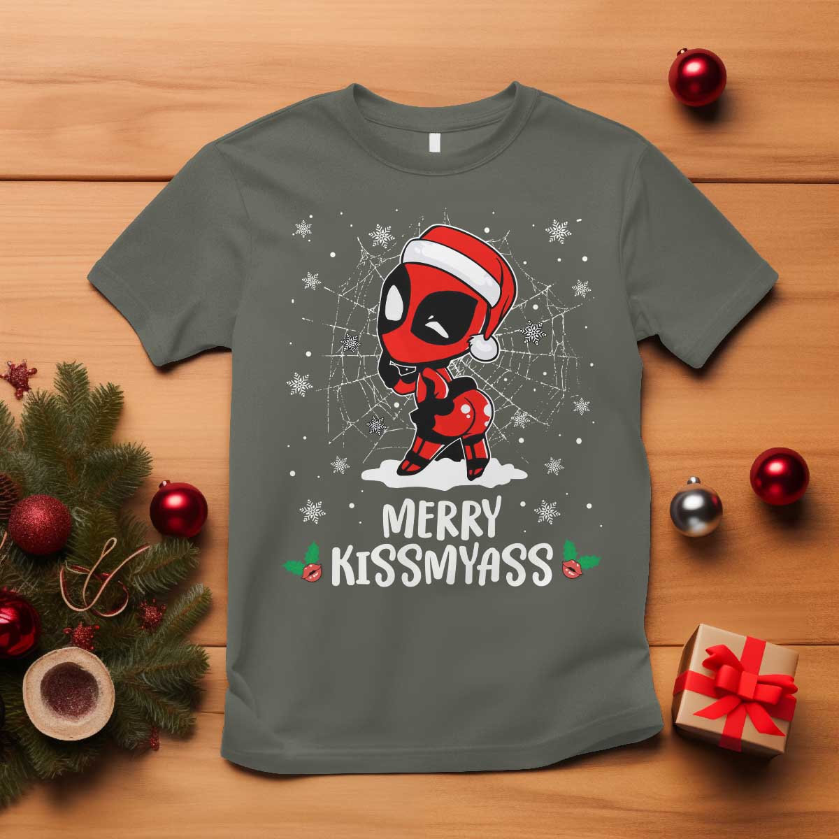 funny-christmas-t-shirt-merry-kissmyass-cute-spider-women-santa-sarcastic-xmas