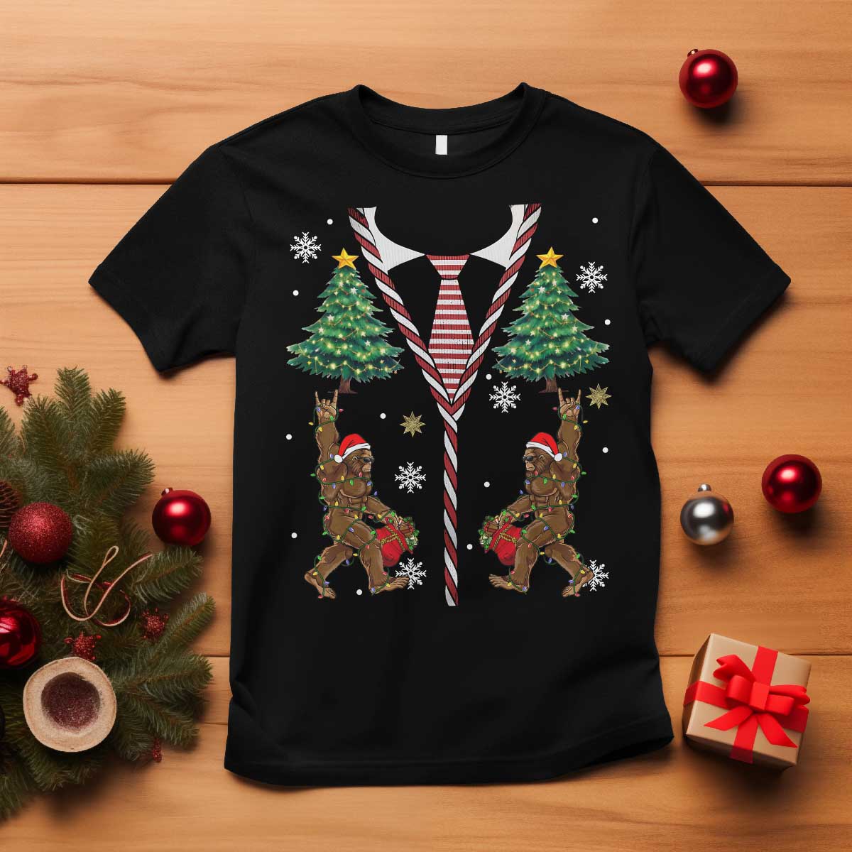 funny-bigfoot-christmas-t-shirt-bigfoot-santa-hat-ugly-xmas-sasquatch-loves