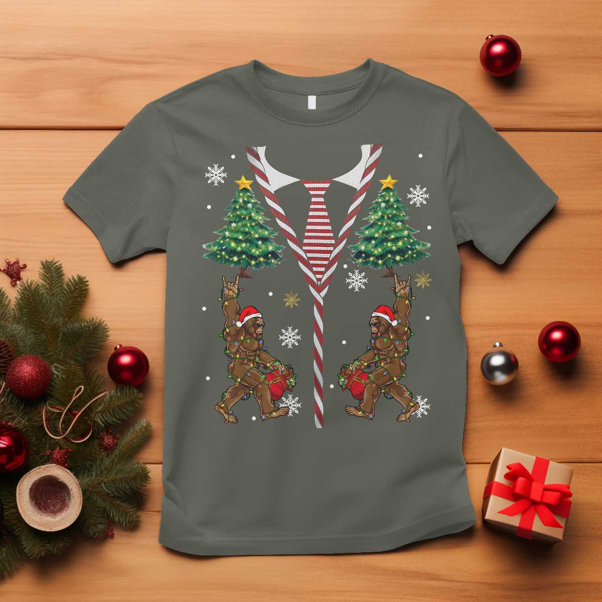 funny-bigfoot-christmas-t-shirt-bigfoot-santa-hat-ugly-xmas-sasquatch-loves