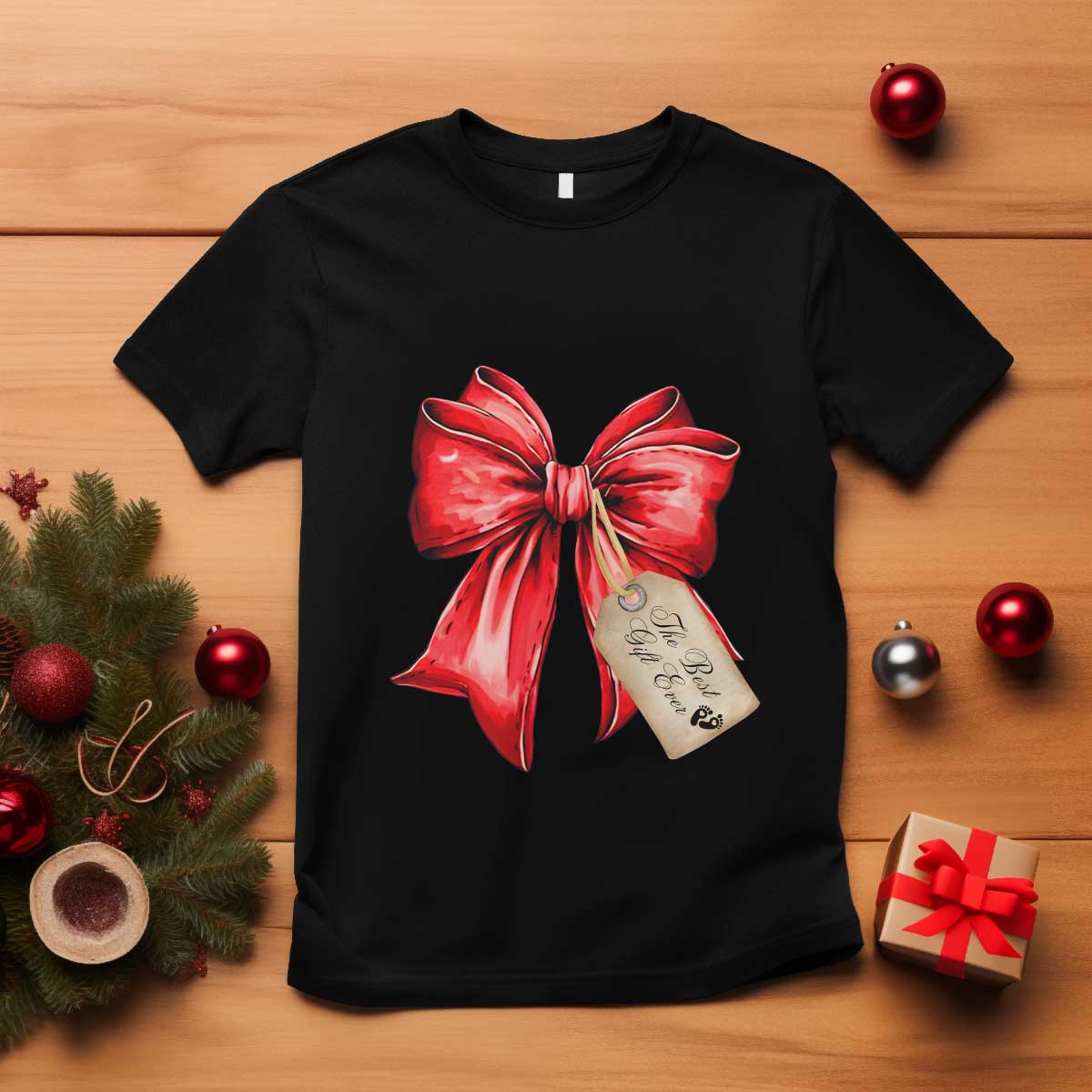 christmas-pregnancy-announcement-t-shirt-coquette-bow-xmas-maternity-gift
