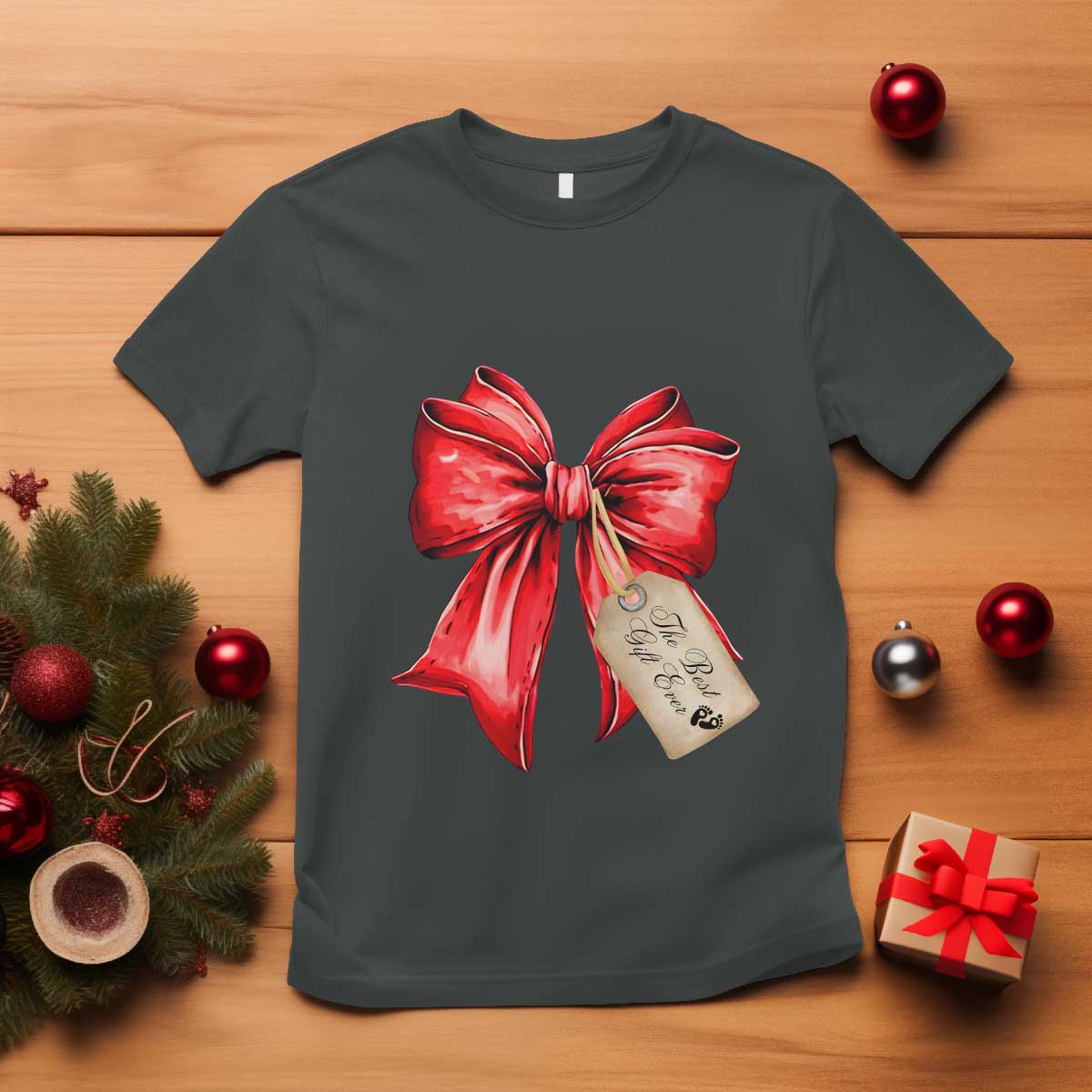 christmas-pregnancy-announcement-t-shirt-coquette-bow-xmas-maternity-gift
