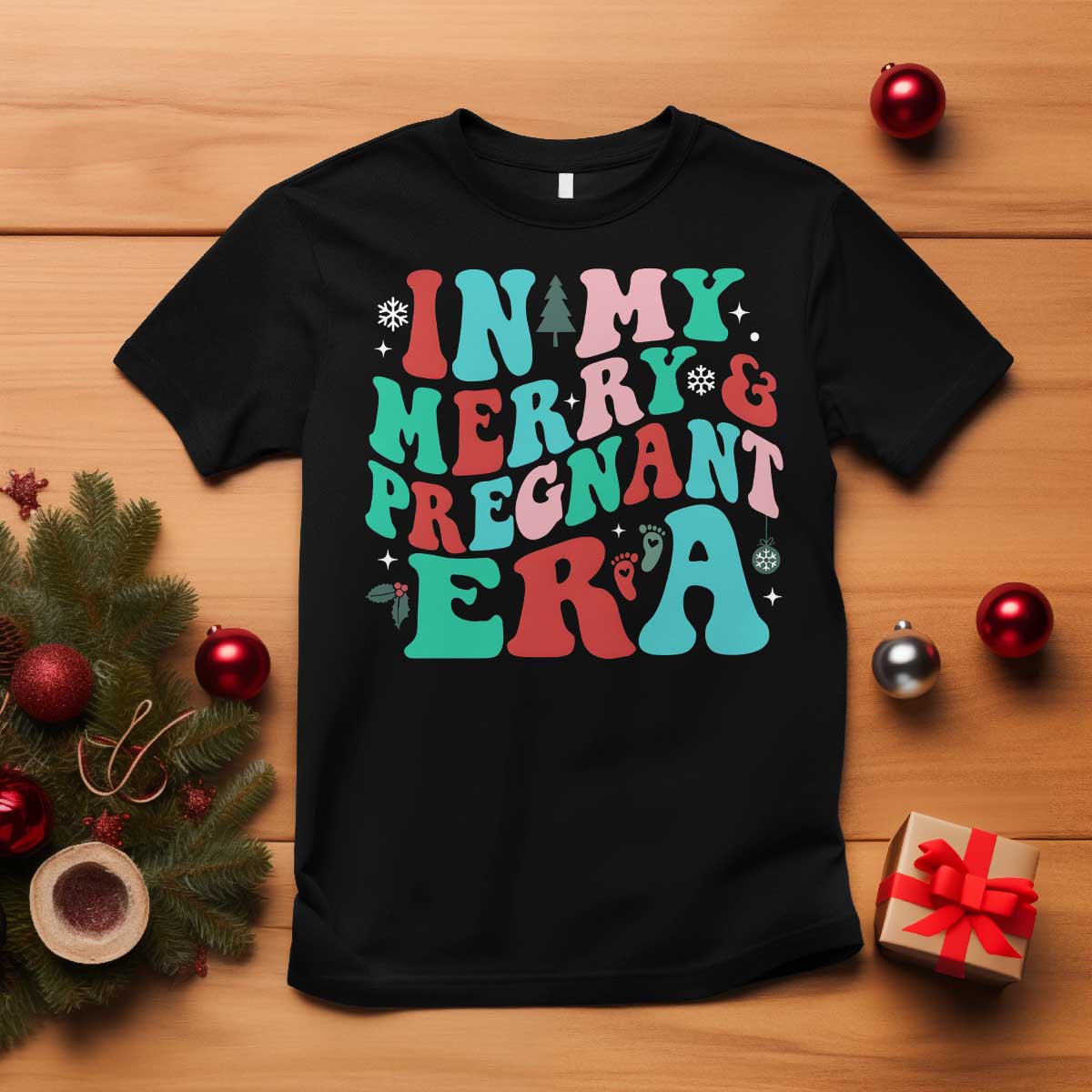 christmas-pregnancy-announcement-t-shirt-merry-pregnant-era-cute-groovy-christmas-holiday-xmas