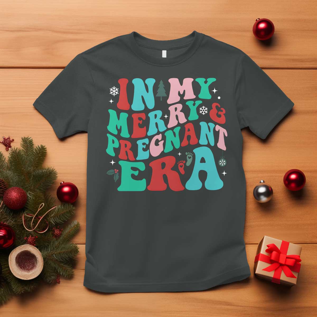 christmas-pregnancy-announcement-t-shirt-merry-pregnant-era-cute-groovy-christmas-holiday-xmas