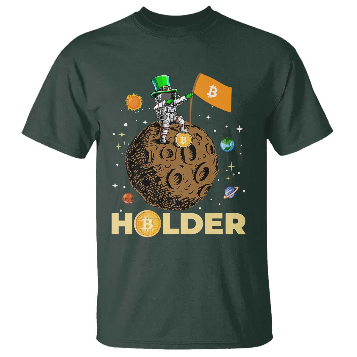 st-patricks-day-bitcoin-astronaut-t-shirt-lucky-shamrock-leprechaun-btc-crypto-to-the-moon