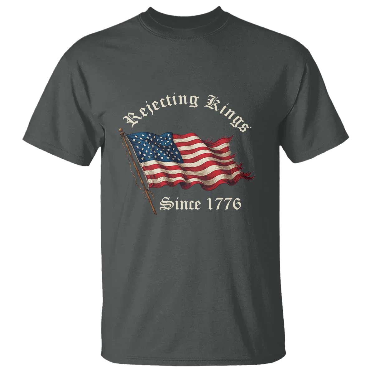 rejecting-kings-t-shirt-since-1776-no-kings-in-america-retro-us-flag