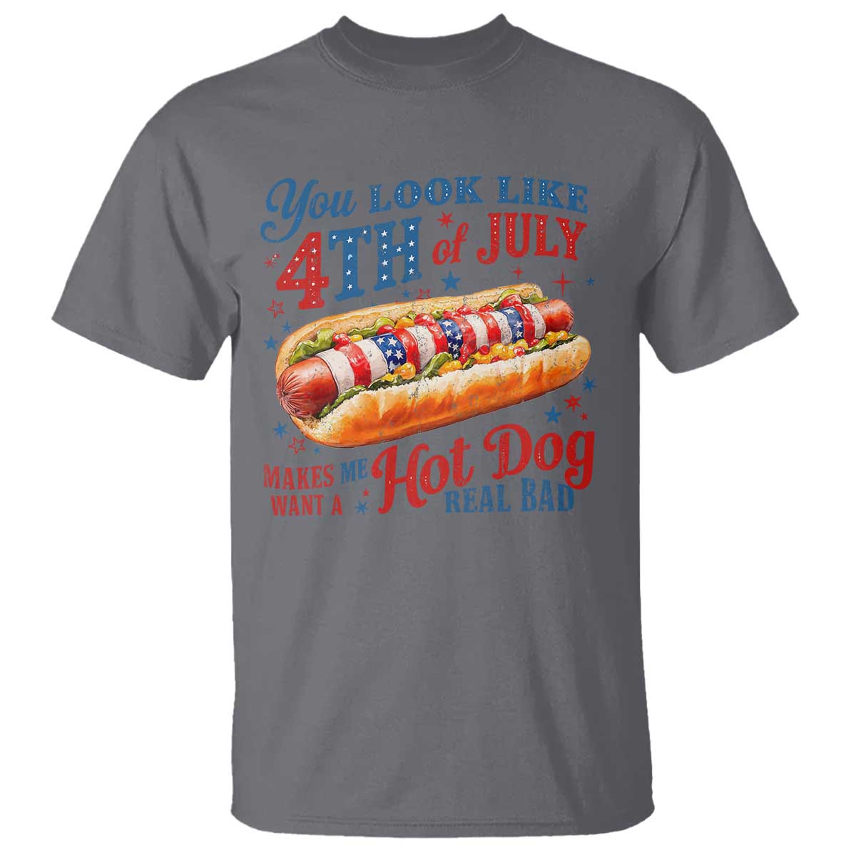 you-look-like-4th-of-july-hot-dog-t-shirt-funny-patriotic-food-meme