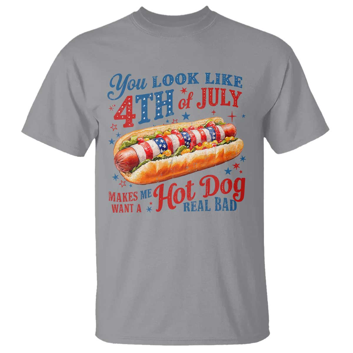 you-look-like-4th-of-july-hot-dog-t-shirt-funny-patriotic-food-meme
