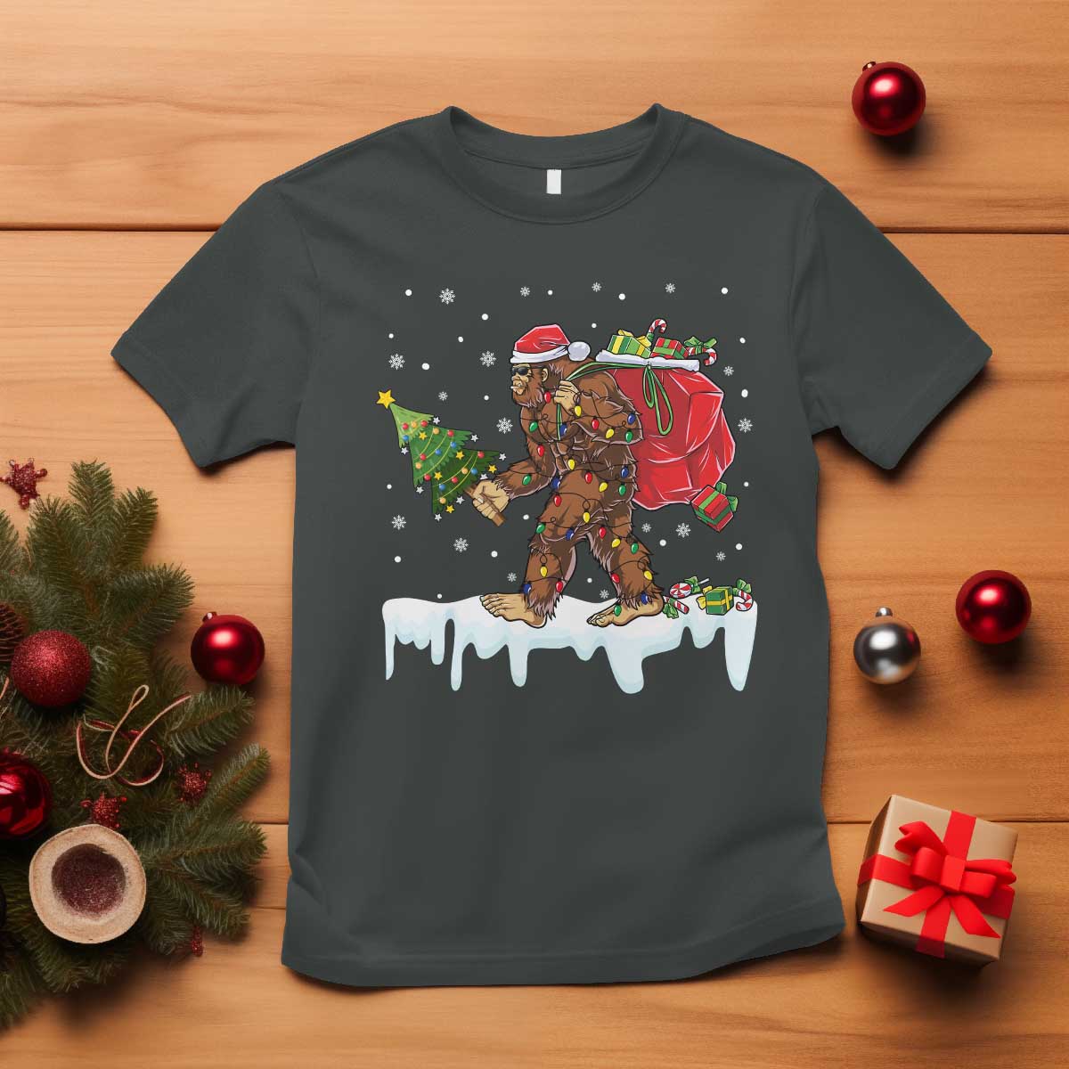 bigfoot-christmas-tree-lights-t-shirt-believe-xmas-sasquatch-lovers-funny