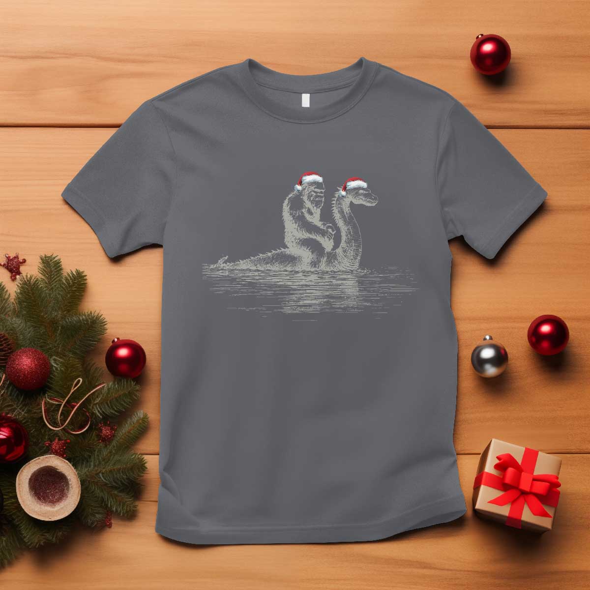 bigfoot-christmas-t-shirt-funny-hilarious-loch-ness-monster-really-sasquatch-lovers