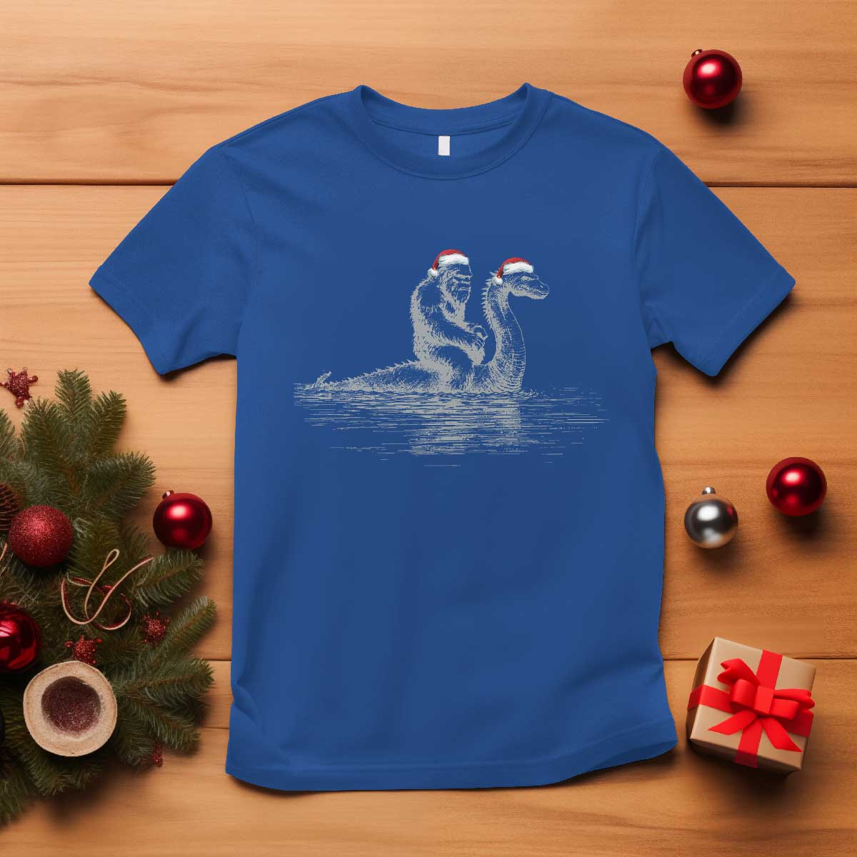bigfoot-christmas-t-shirt-funny-hilarious-loch-ness-monster-really-sasquatch-lovers