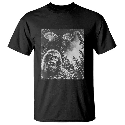 funny-graphic-bigfoot-selfie-with-ufos-weird-t-shirt-funny-graphic-bigfoot-selfie-with-ufos-weird
