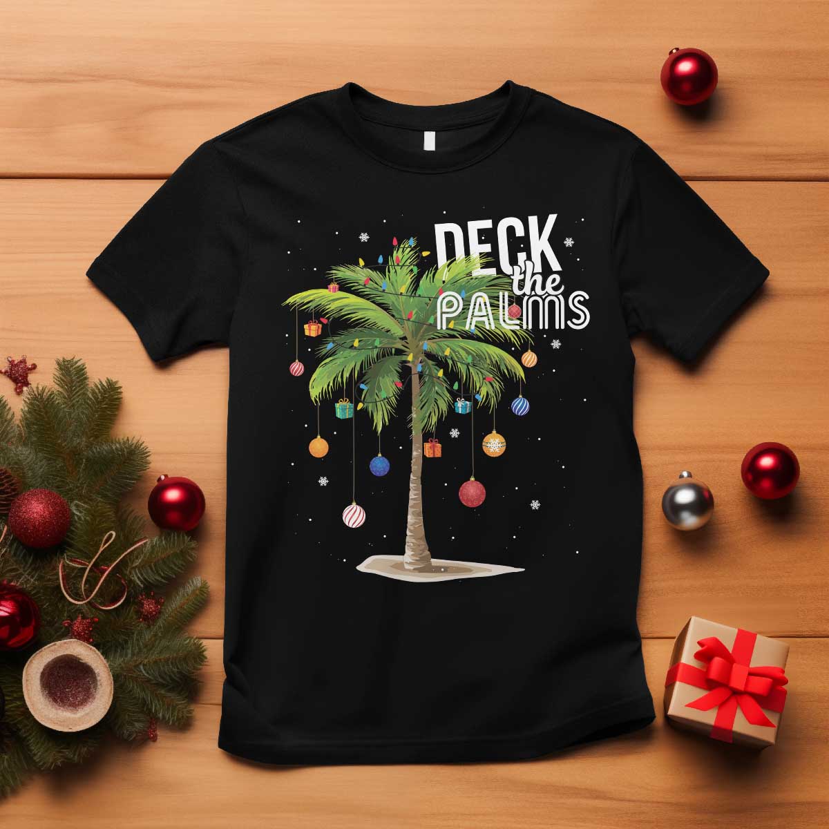 hawaiian-christmas-t-shirt-deck-the-palms-christmas-palm-tree-beach-family-vacation
