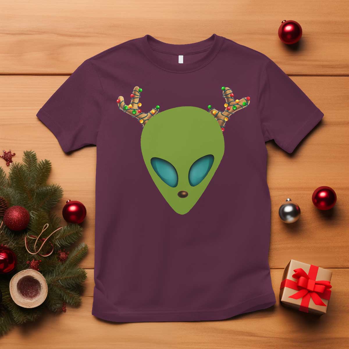 alien-christmas-t-shirt-funny-humans-arent-real-cute-ufo-gift