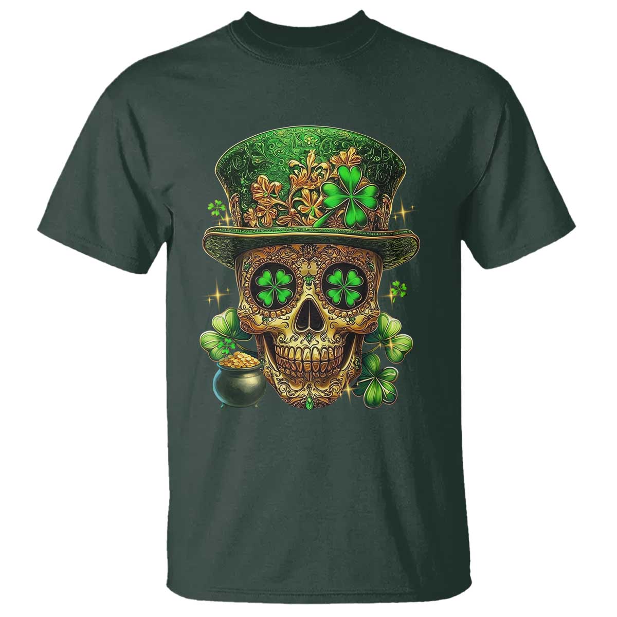 sugar-skull-st-patrick-day-t-shirt-de-los-muertos-lucky-shamrock