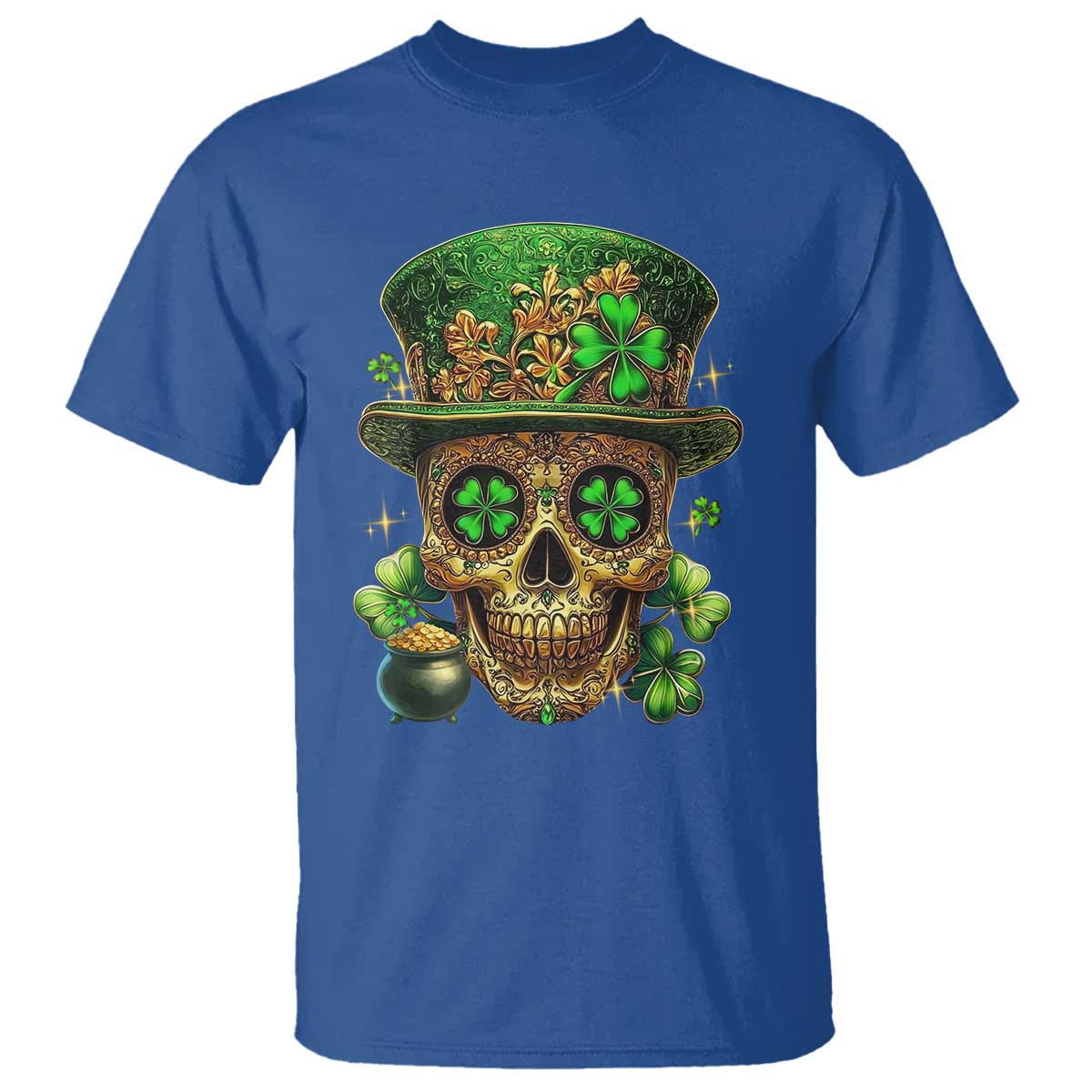 sugar-skull-st-patrick-day-t-shirt-de-los-muertos-lucky-shamrock