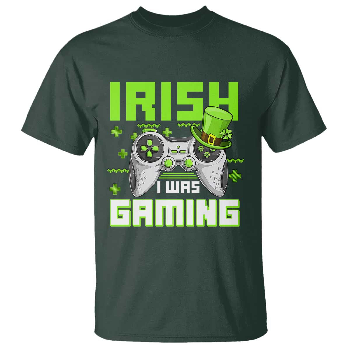 funny-gamer-st-patricks-day-t-shirt-irish-i-was-gaming-video-games-lovers
