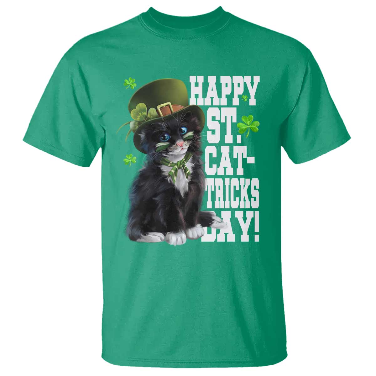 shamrock-cat-st-patricks-day-t-shirt-kitty-mom-gift